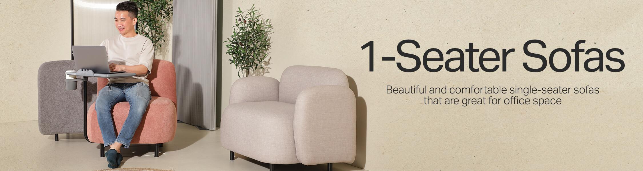 Comfortable single seater sofa hot sale